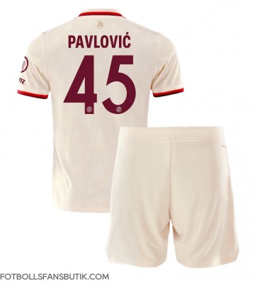 Bayern Munich Aleksandar Pavlovic #45 Replika Tredje Tröja Barn 2024-25 Kortärmad (+ Korta byxor)